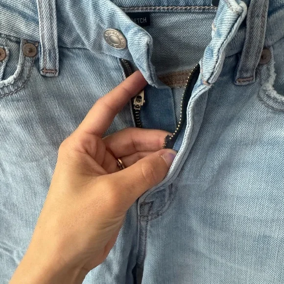 American Eagle 000 curvy dreamy drape wide leg jeans NWT FLAW - Picture 4 of 7